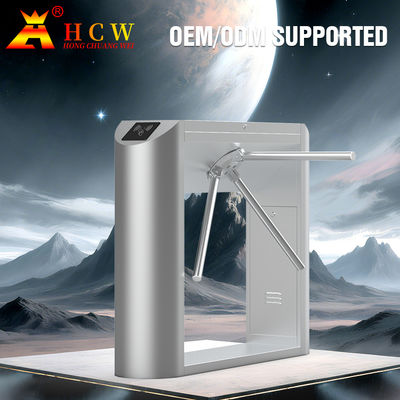HCW Access Control Half Height Barrier Turnstile Gate 50HZ Support QR / Bar Code