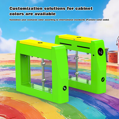 HCW Automatic Turnstile Gate with High Throughput 30~40 people/minute Swing Gate,3 Million Trouble-Free Runs Pedestrian Gate