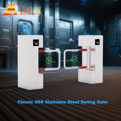 HCW Vertical Turnstile Gate z technologią rozpoznawania twarzy Kompaktowy wzór do wysokości pasa dla 30-45 osób/minutę ruchu