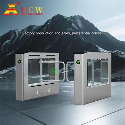 AC220V Power Supply Swing Barrier Turnstile with IP46 Protection and 30-40 People/Minute Capacity