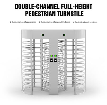 HCW Full Height Turnstile with 120° Full Height Movement ISO 9001/CE Certified and 5 Million-Cycle Lifespan
