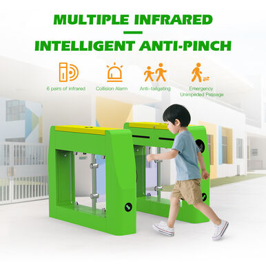 HCW Automatic Turnstile Gate - CW436 Children's Safety Series Width 30~40 people/minute Throughput and 3 Million Trouble-Free Runs